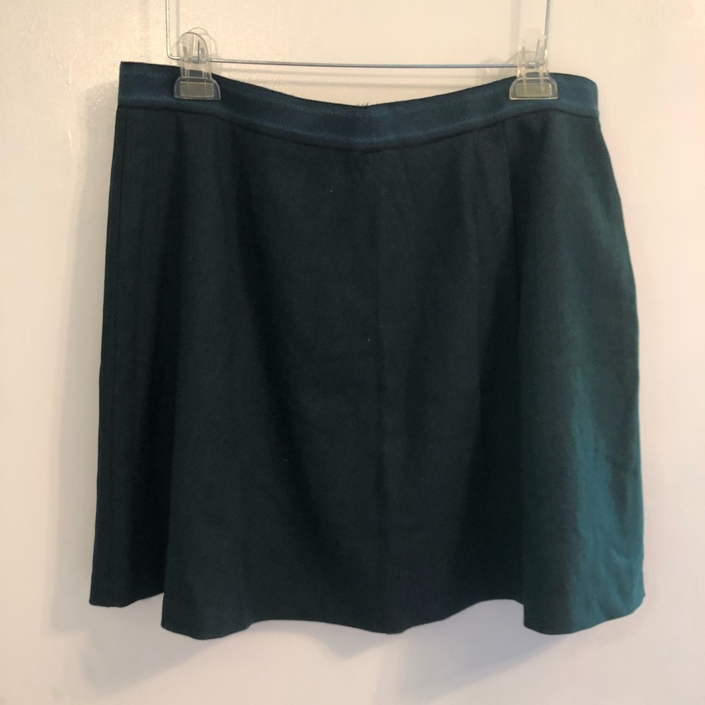 The Limited Dark Green A-Line Skirt 14